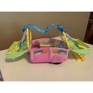 Fisher-Price Little People 2007 Pop Up Camper Camping Toy Sounds L2344 Works